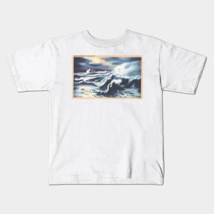 Moonlight magic on the ocean postcard Kids T-Shirt